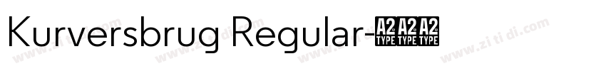 Kurversbrug Regular字体转换